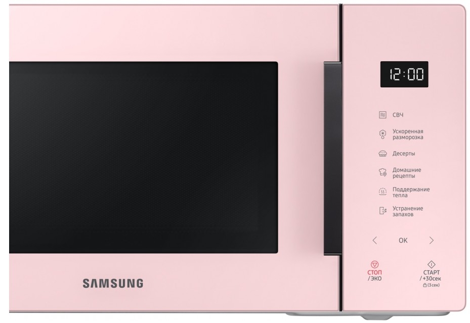 Микроволновая печь Samsung MS23T5018APBW 1150 Вт / 23 л / Розовый photo 3
