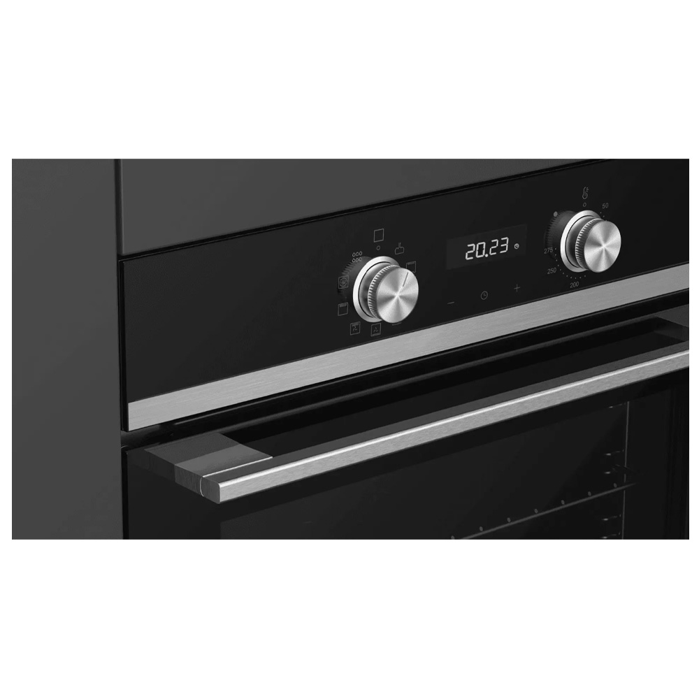 Встраиваемый духовой шкаф Haier HOQ-K2ANN3BX / 72 л. / A / Черный, нержавеющая сталь photo 2