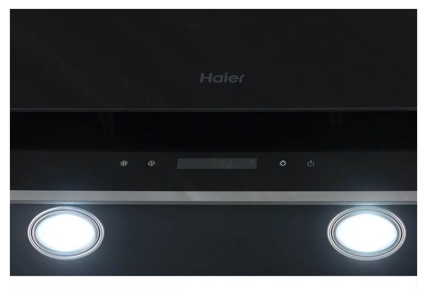 Вытяжка Haier HVXW672GBX / Наклонная / До 12 кв.м / Черный photo 3
