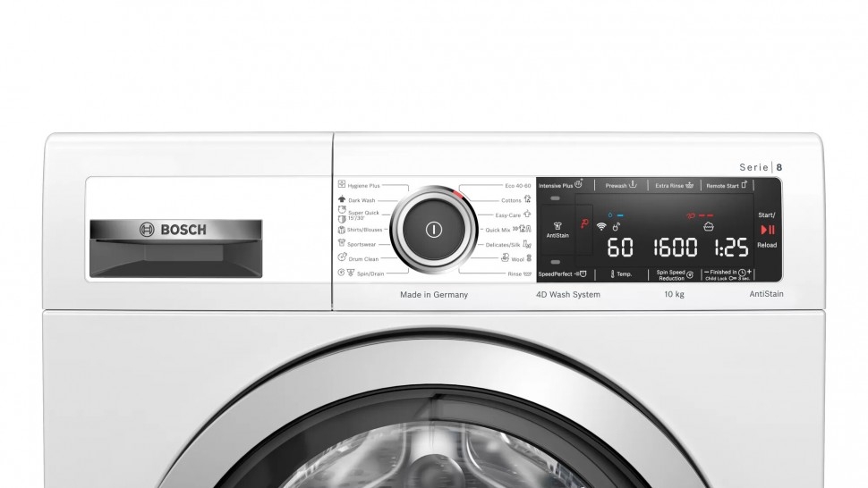 Стиральная машина Bosch WAX32MH1BY 10 кг / 1600 об/мин / A / Белый photo 3