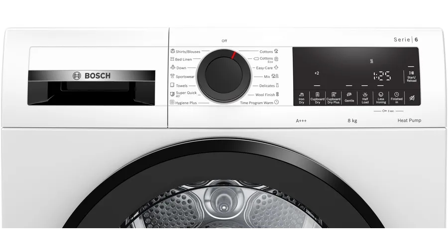 Сушильная машина Bosch WQG233D1BY / 8 кг / A+++ / Белый photo 3