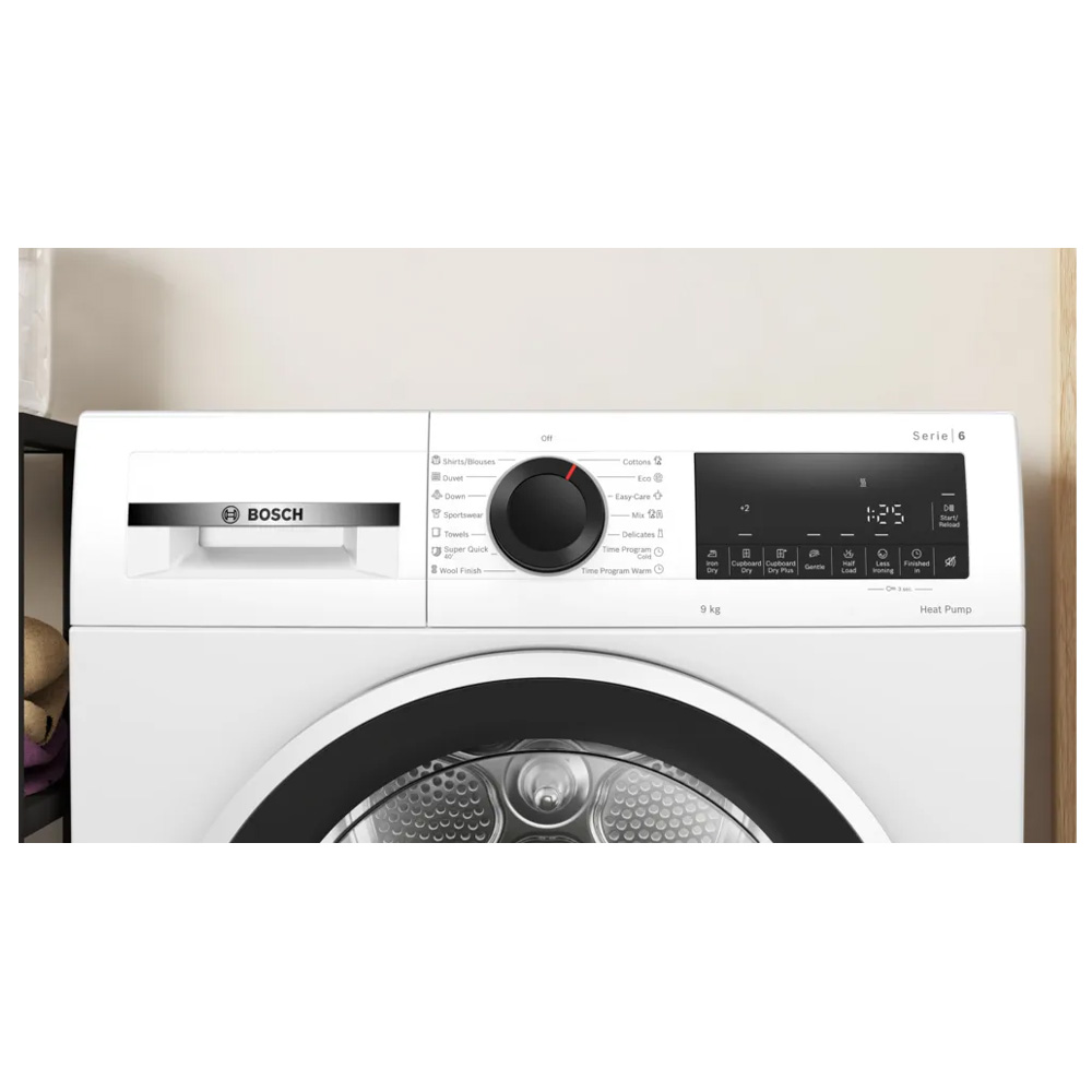 Сушильная машина Bosch WQG24101BY / 9 кг / A++ / Белый photo 9