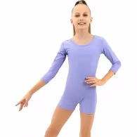 Costum pentru gimnastica cu sorti maneca 3/4 Grace Dance Gymnastic leotard