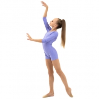 Costum pentru gimnastica cu sorti maneca 3/4 Grace Dance Gymnastic leotard thumbnav 3