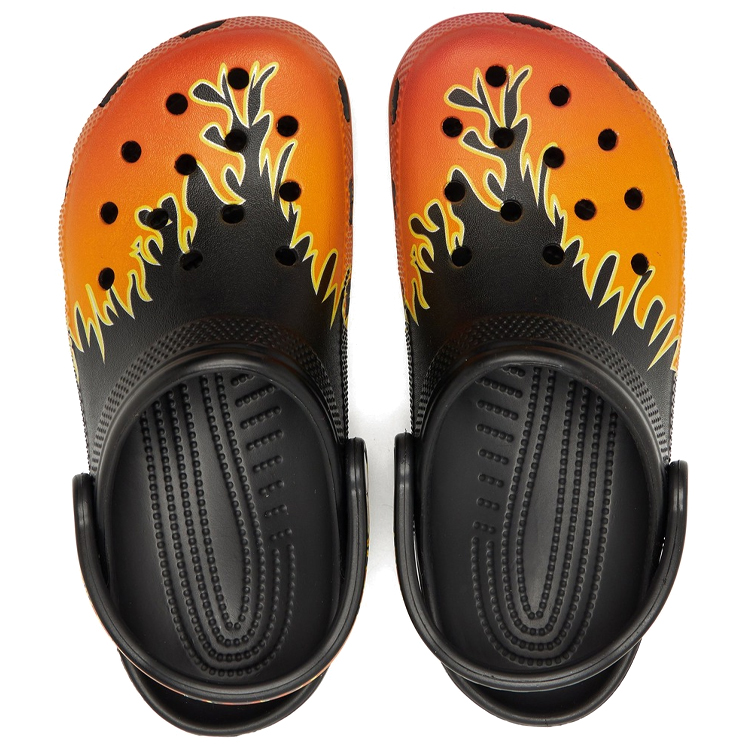 Slapi Crocs Classic Flames Clog T photo 3