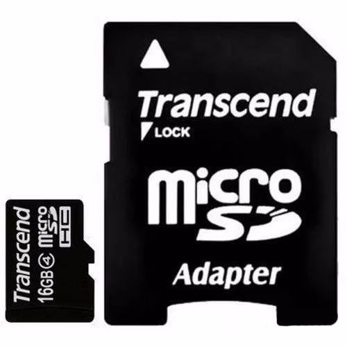 Card de mem-e MicroSDHC Transcend TS16GUSDHC4 
