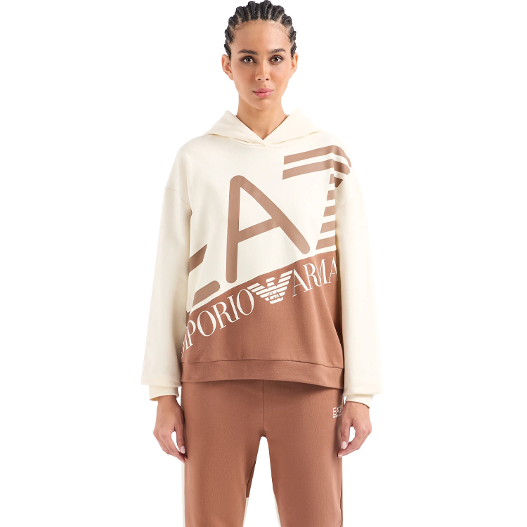 Hanorac EA7 EMPORIO ARMANI FELPA XXS Bej Femei photo 3
