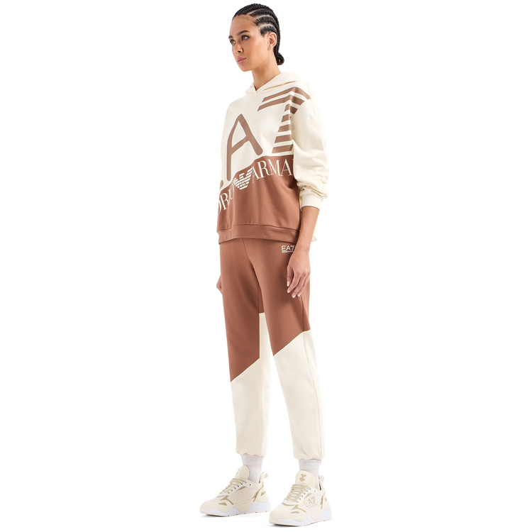 Hanorac EA7 EMPORIO ARMANI FELPA XXS Bej Femei photo 5