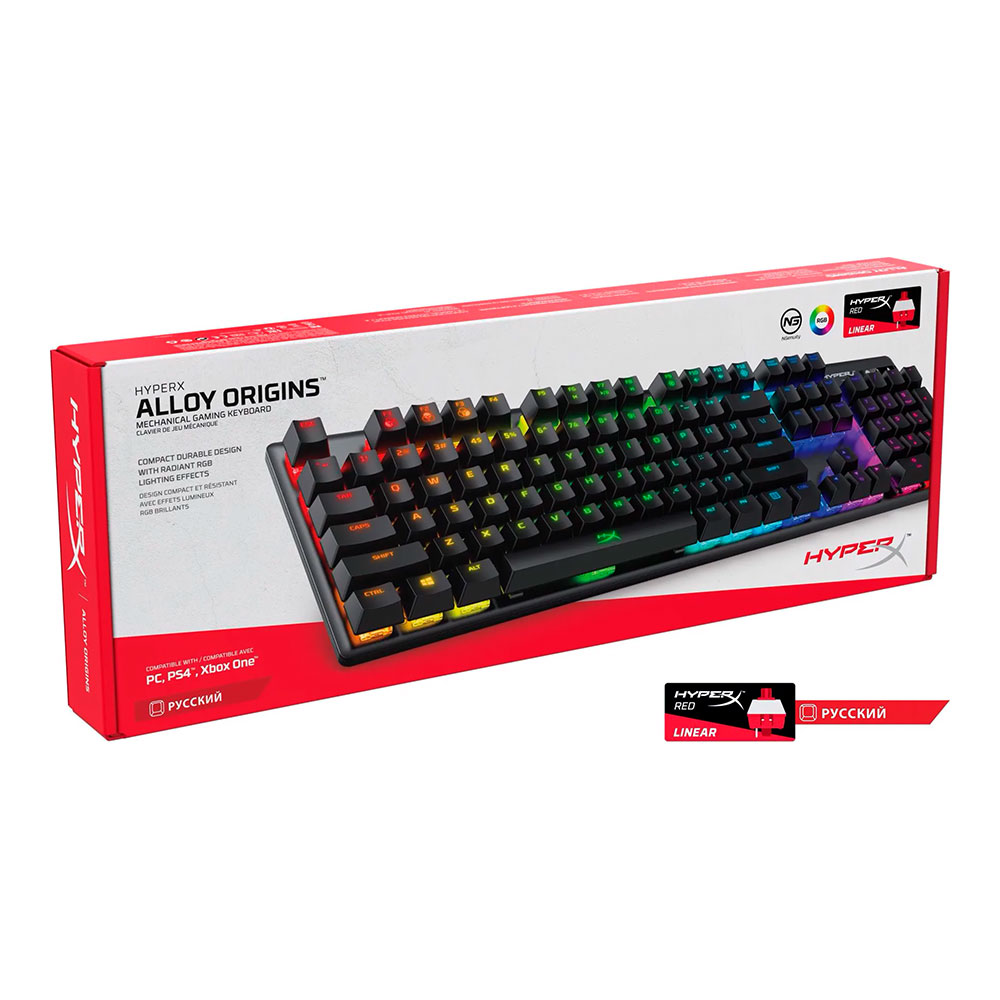 Клавиатура проводная  HyperX Alloy Origins RGB (4P4F6AXACB) photo 6