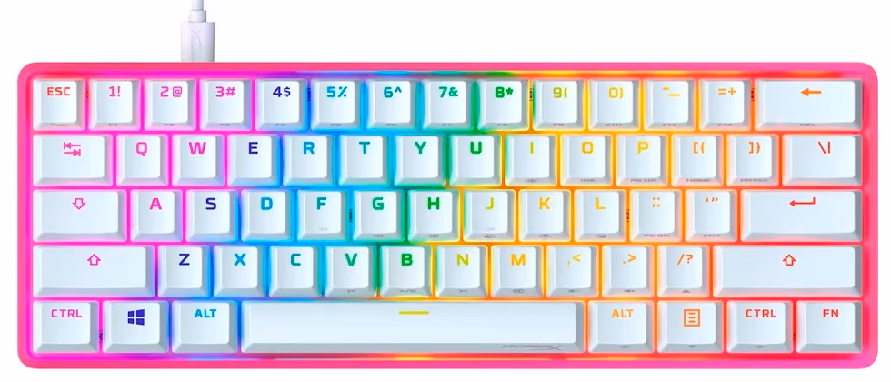 Клавиатура проводная  HyperX Alloy Origins 60, Pink