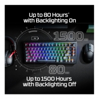 Tastatura fara fir HYPERX Alloy Rise 75 RGB Wireless, 91Y91AA thumbnav 7