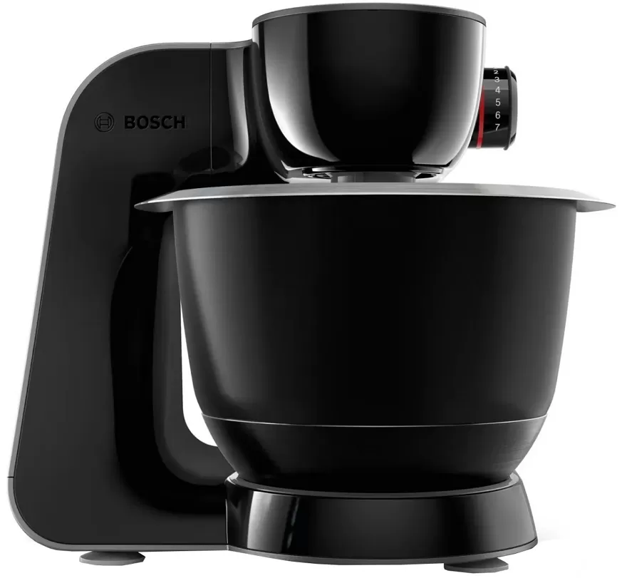Кухонный комбайн Bosch MUM59N26CB, 3900 мл, 1000 Вт, 7 скоростей, Чёрный