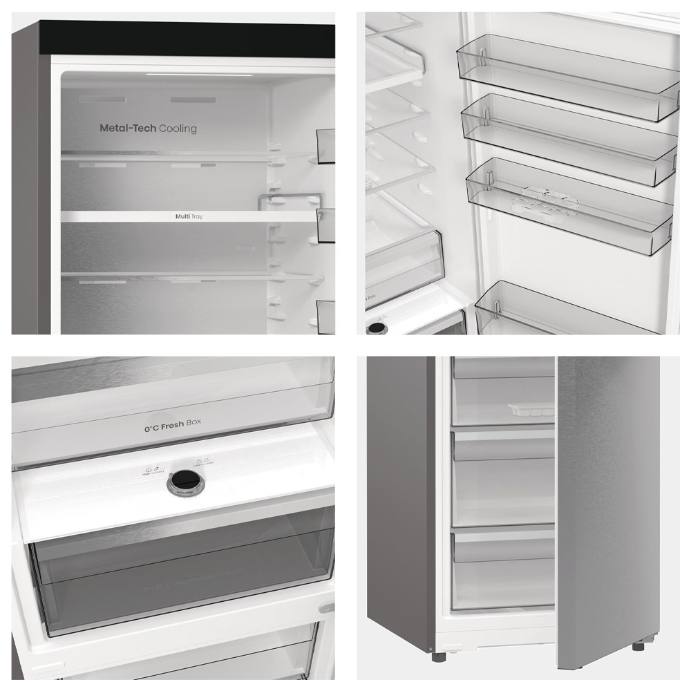 Frigider cu doua usi Hisense RB5P410SACC / 413 l / 203 cm / C / Gri photo 4