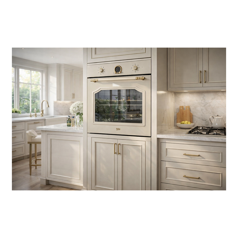 Встраиваемый духовой шкаф Beko RBIM19200CD / 72 л. / A / Бежевый photo 6