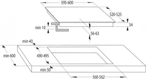 Plita incorporabila inductie Gorenje GI6401BCE, 4 arzatoare, Negru