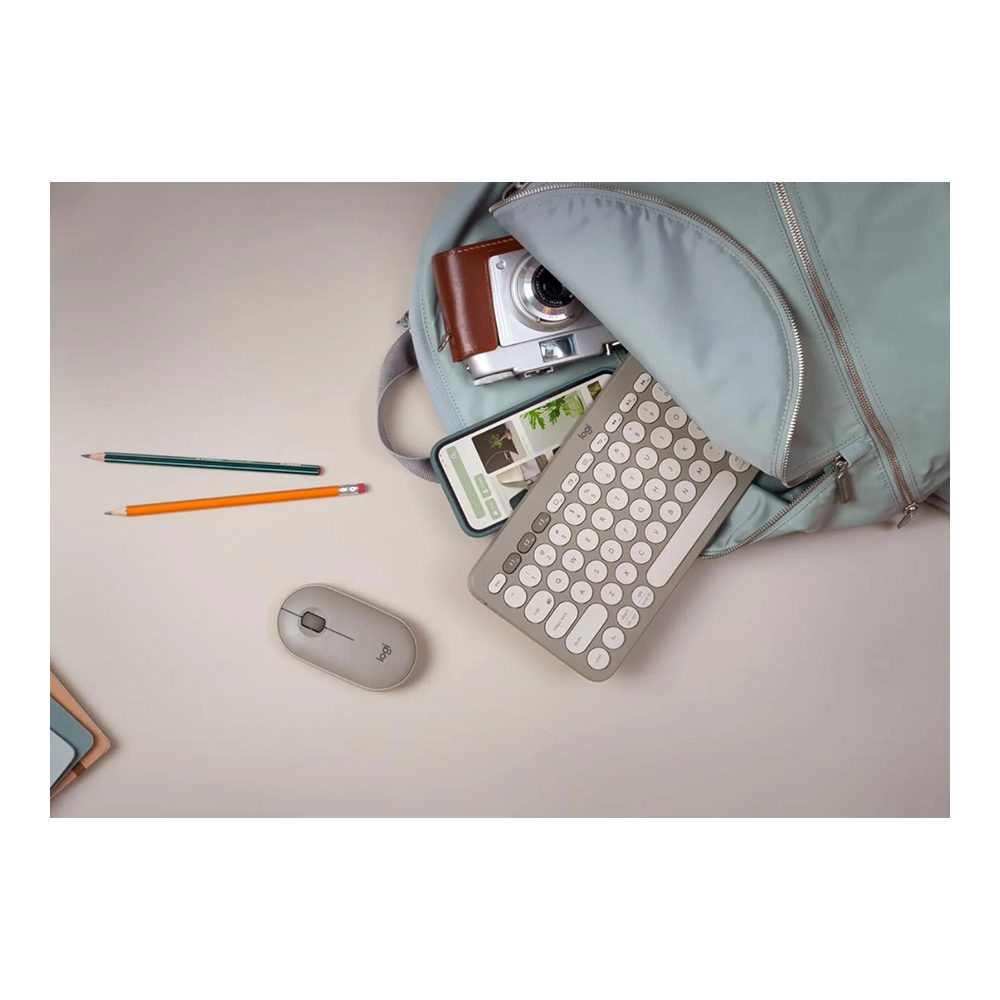 Tastatura fara fir Logitech K380 Sand / Membrana photo 8