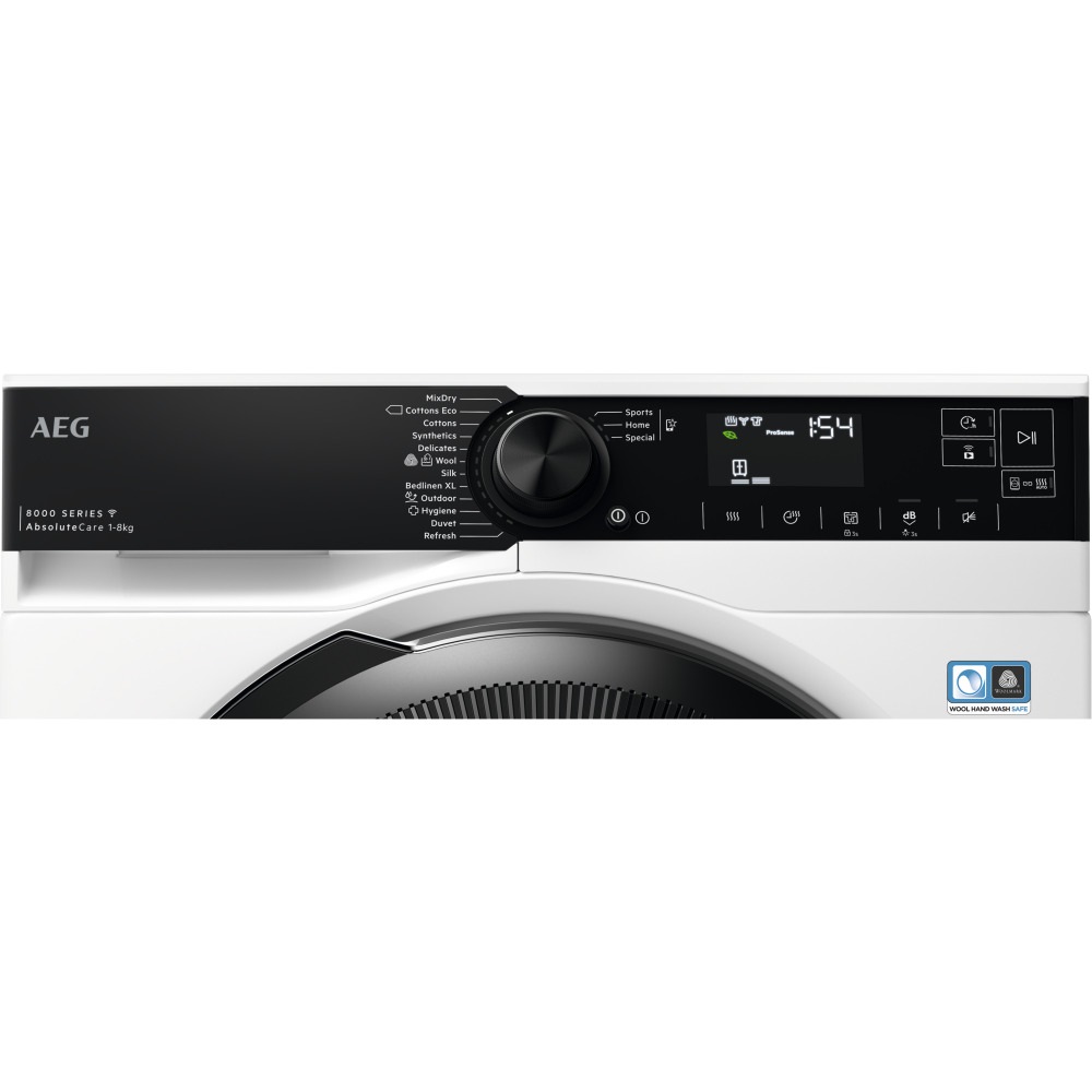 Сушильная машина с тепловым насосом AEG TR838H4CE / 8 кг / A+++ / Белый photo 2