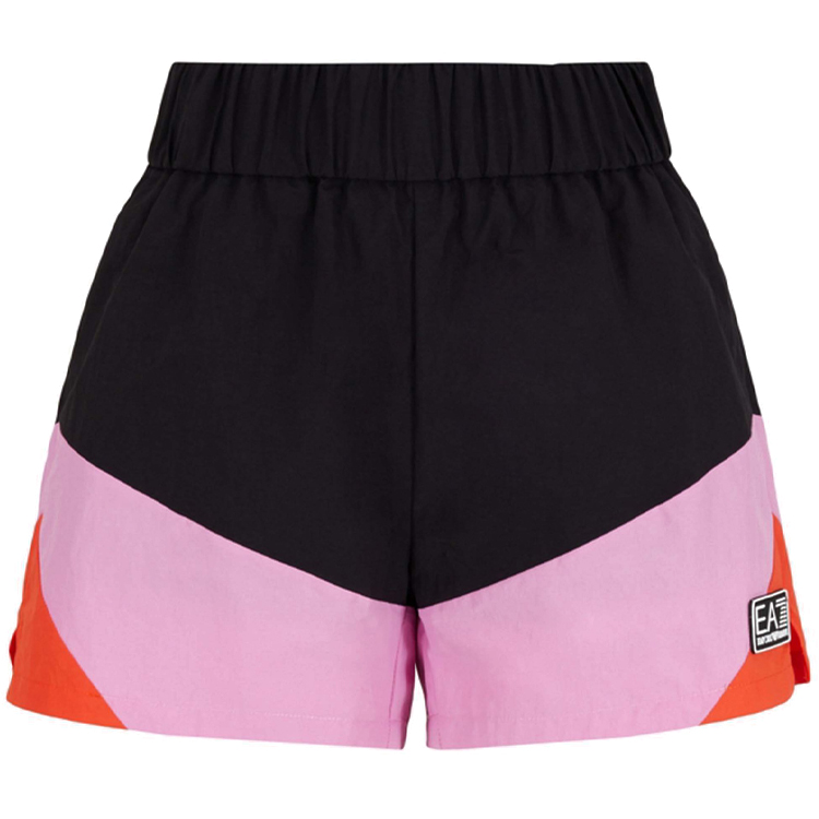 Шорты EA7 EMPORIO ARMANI SHORTS XXS Черный/Розовый Женский photo 2