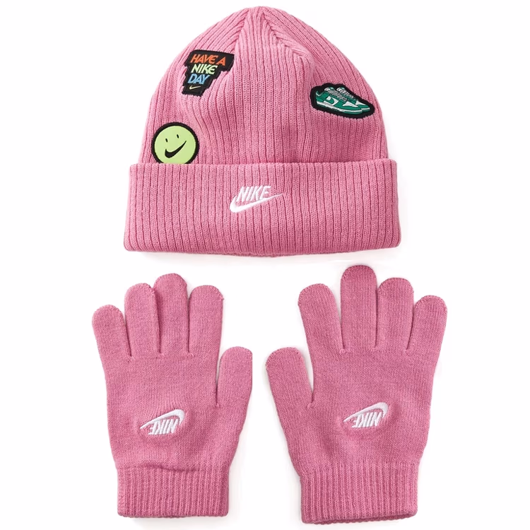 Набор Шапка + перчатки Nike NAN PATCH PEAK BEANIE SET