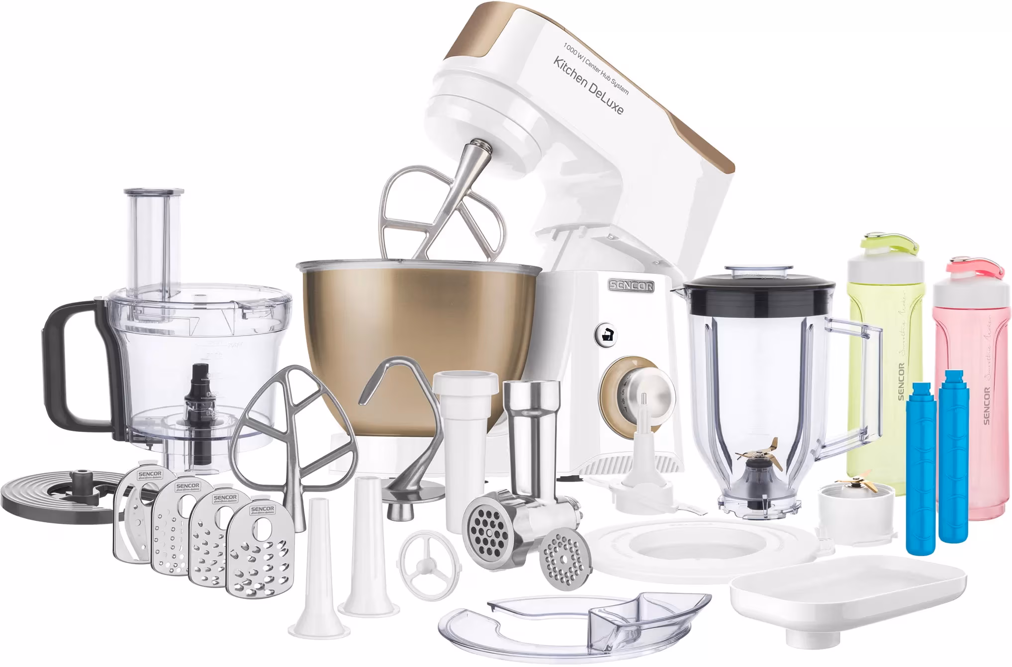 Robot de bucatarie Sencor STM 4467CH, 8 trepte viteza, Alb 