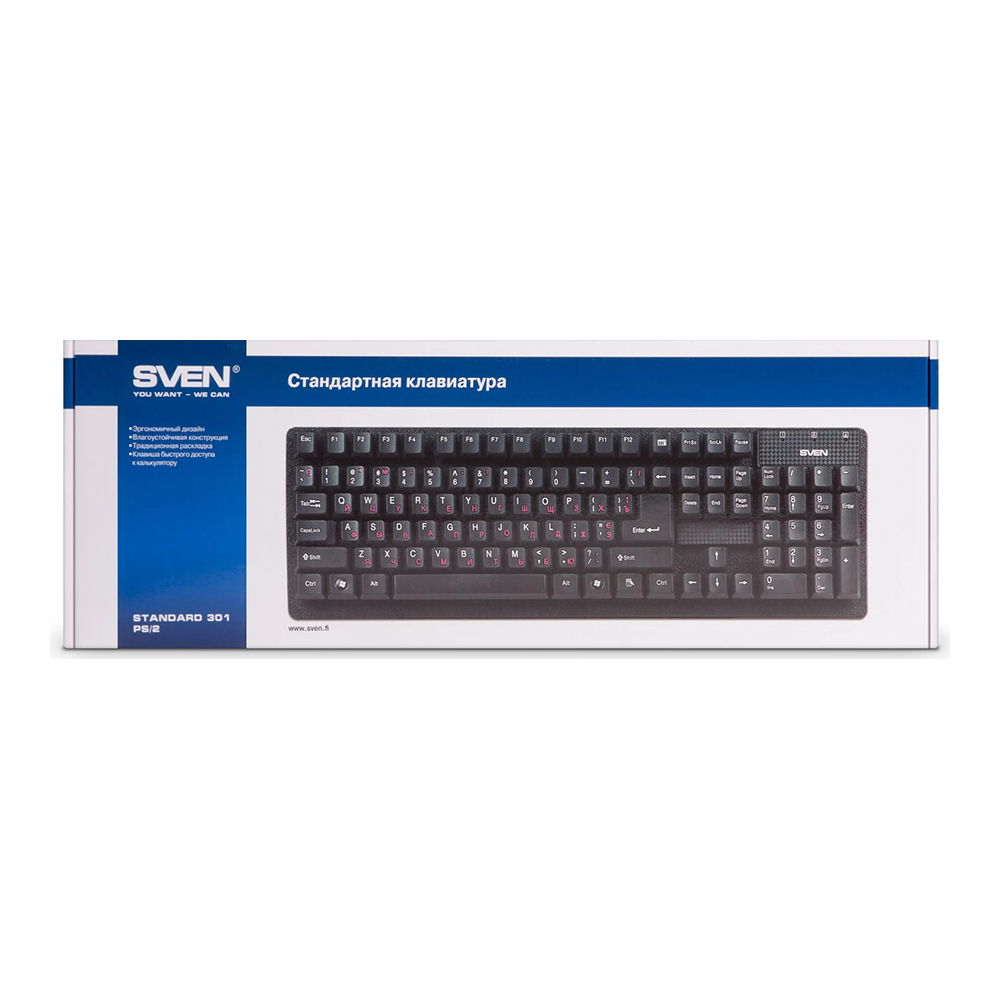 Tastatura cu fir Sven 301Black / Membrana photo 6