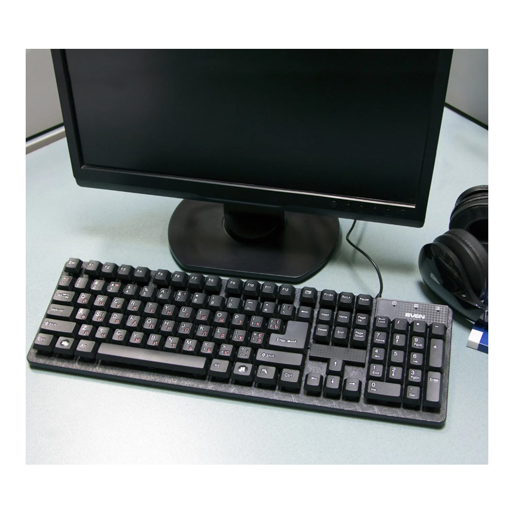 Tastatura cu fir Sven 301Black / Membrana photo 7