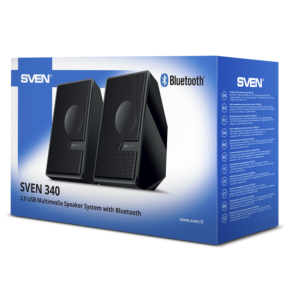 Акустическая система компьютерная Sven 340 Black Черный photo 5