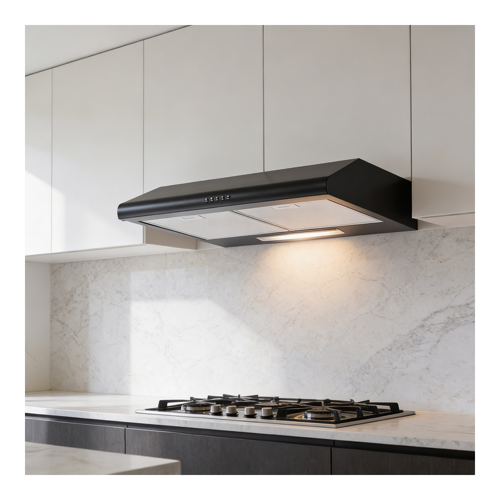 Вытяжка Eurolux CLASSICO 60 BLACK / Плоская / До 12 кв.м / Black photo 6
