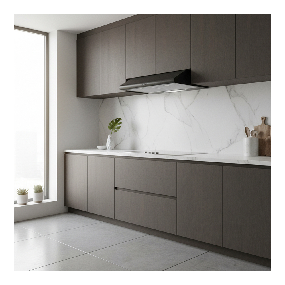 Вытяжка Eurolux CLASSICO 60 BLACK / Плоская / До 12 кв.м / Black photo 7