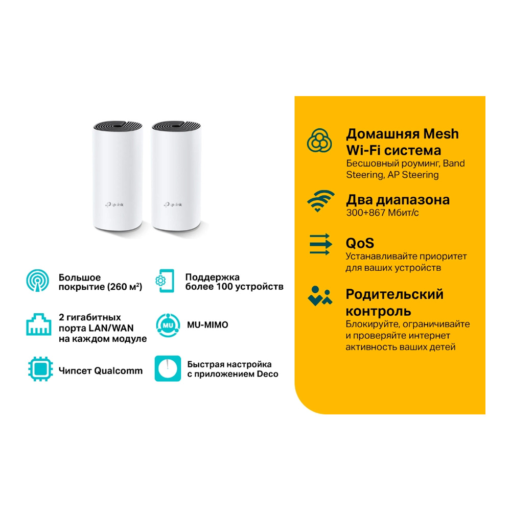 Punct de acces Wi-Fi TP-Link Deco M4 (2-pack) AC1200 photo 3