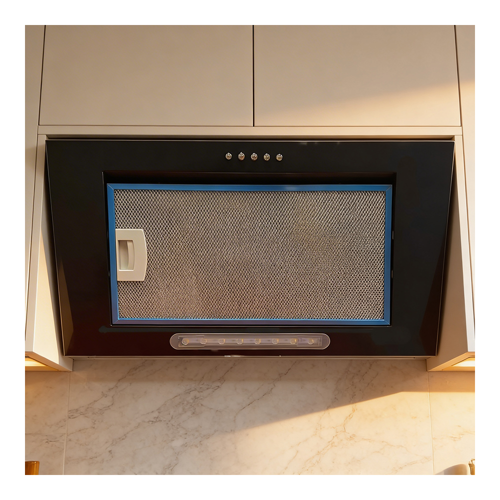 Hota Eurolux ECOASF952FlatBlack / Incorporabil / Pina la 12 m.p / Negru photo 6