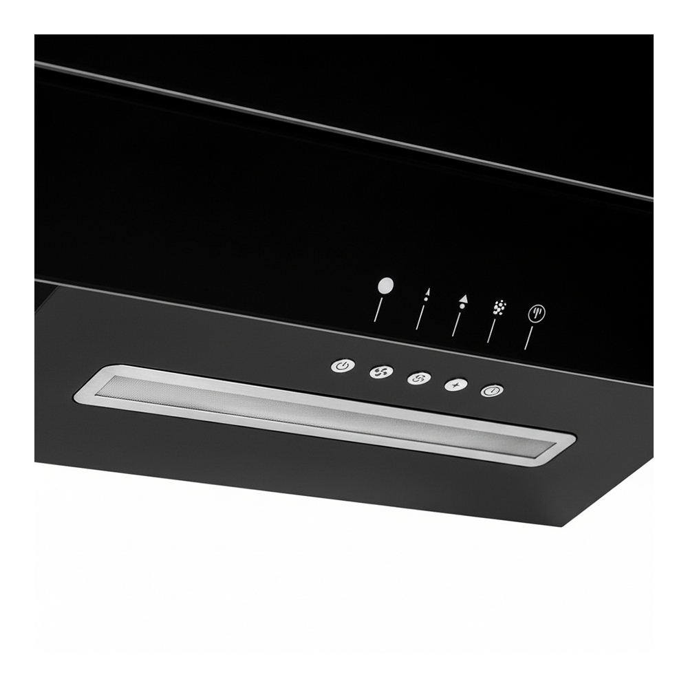 Вытяжка Eurolux F1760BLACK / Наклонная / До 18 кв.м / Black photo 2