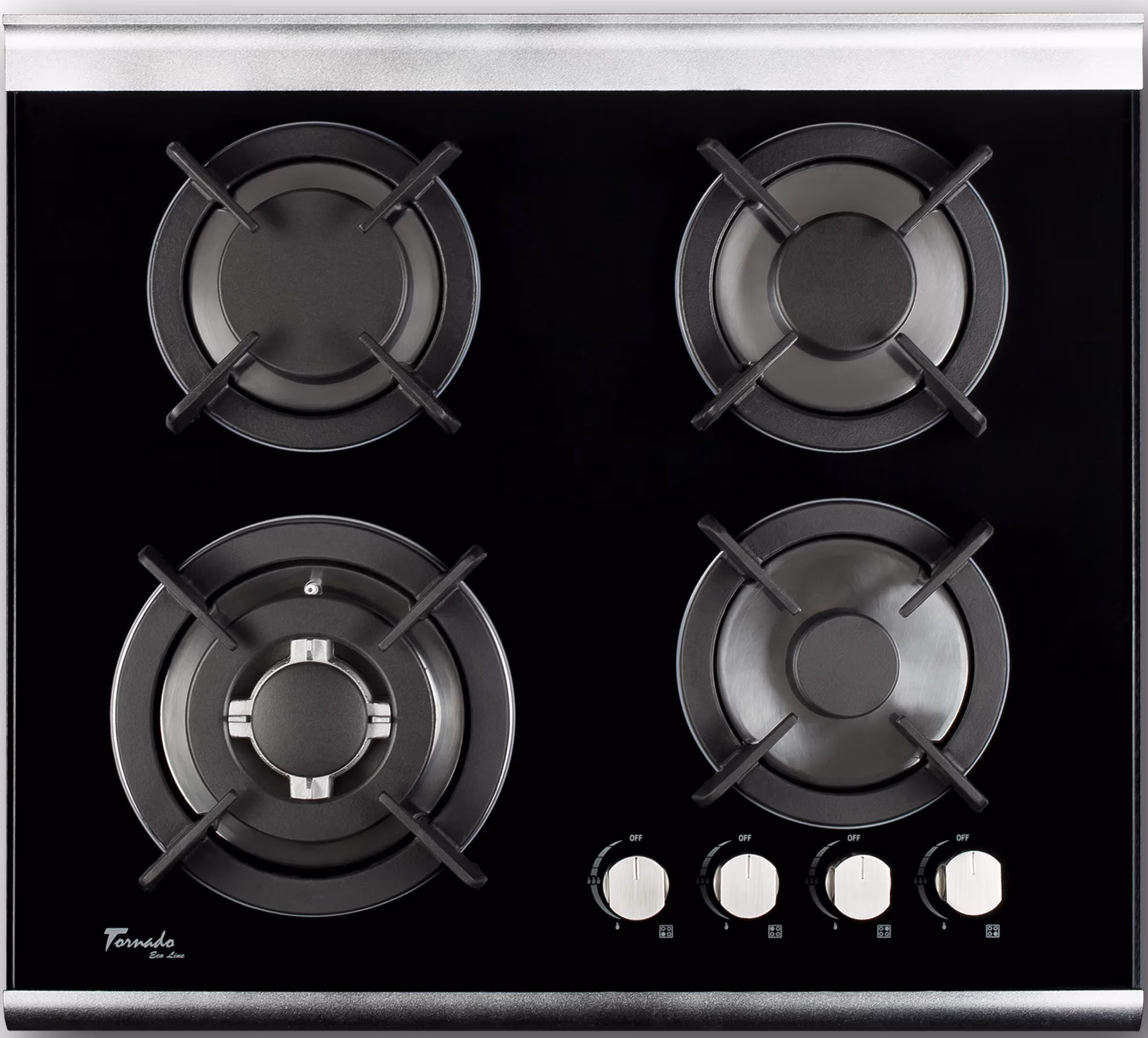 Встраиваемая  газовая панель Tornado HG10 ECO BLACK 
