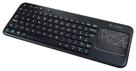 Tastatura fara fir Logitech K400 Plus Wireless Touch Black