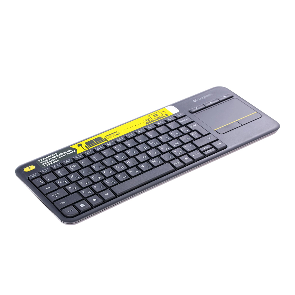 Клавиатура беспроводная Logitech K400 Plus Wireless Touch Black / Мембранная photo 5