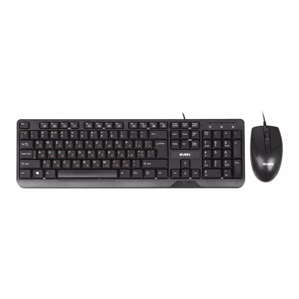 Клавиатура и мышь проводные Sven Combo KB S 330 C black
 