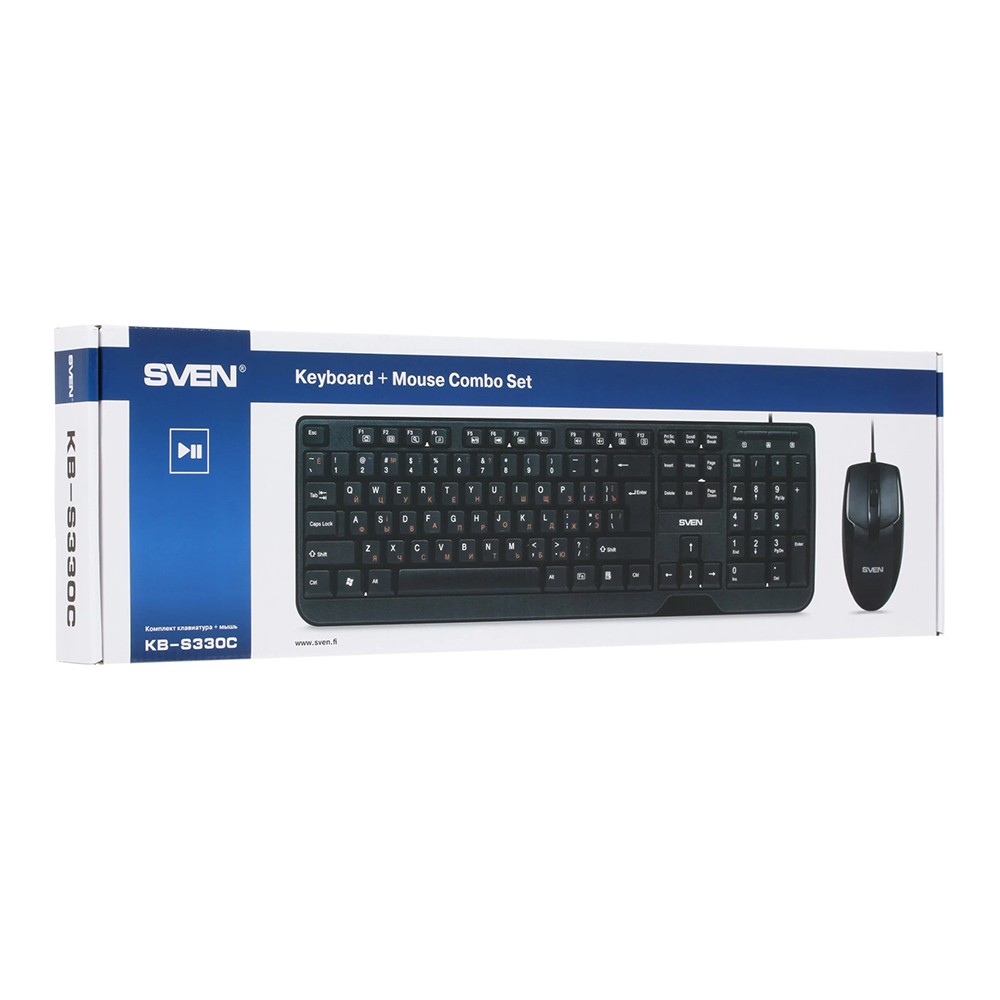 Tastatura si mouse cu fir Sven Combo KB S 330 C black
 / cu fir photo 8