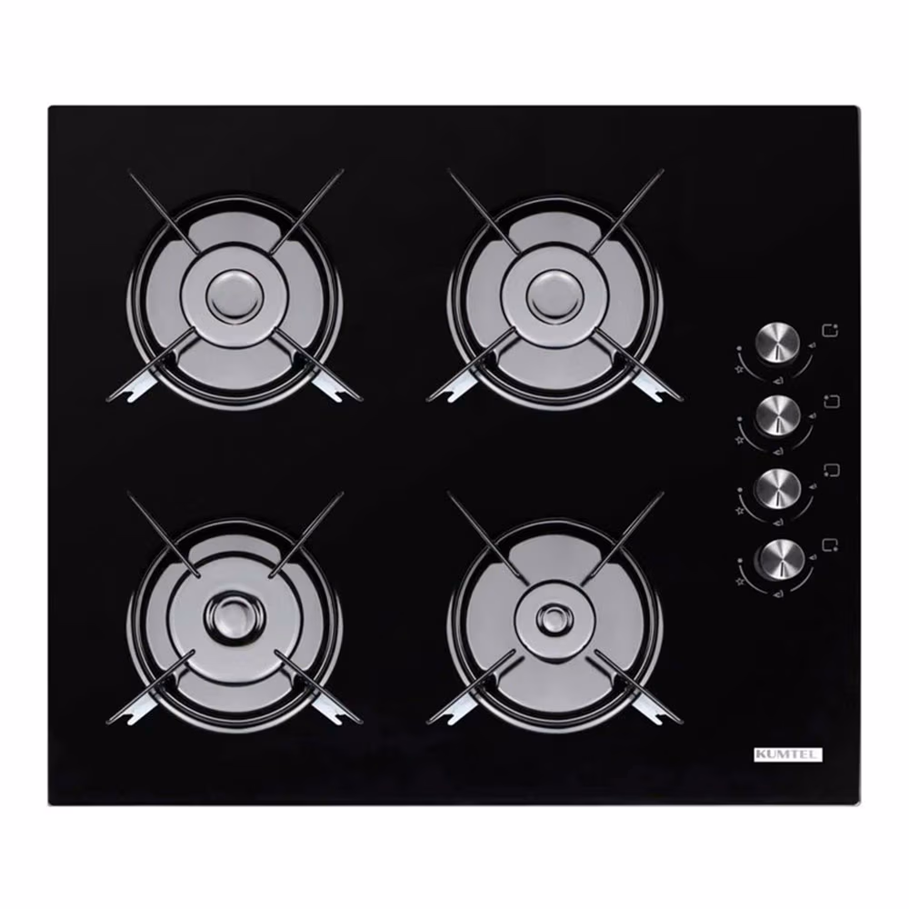 Встраиваемая  газовая панель Kumtel KO-40TAHDF Black 