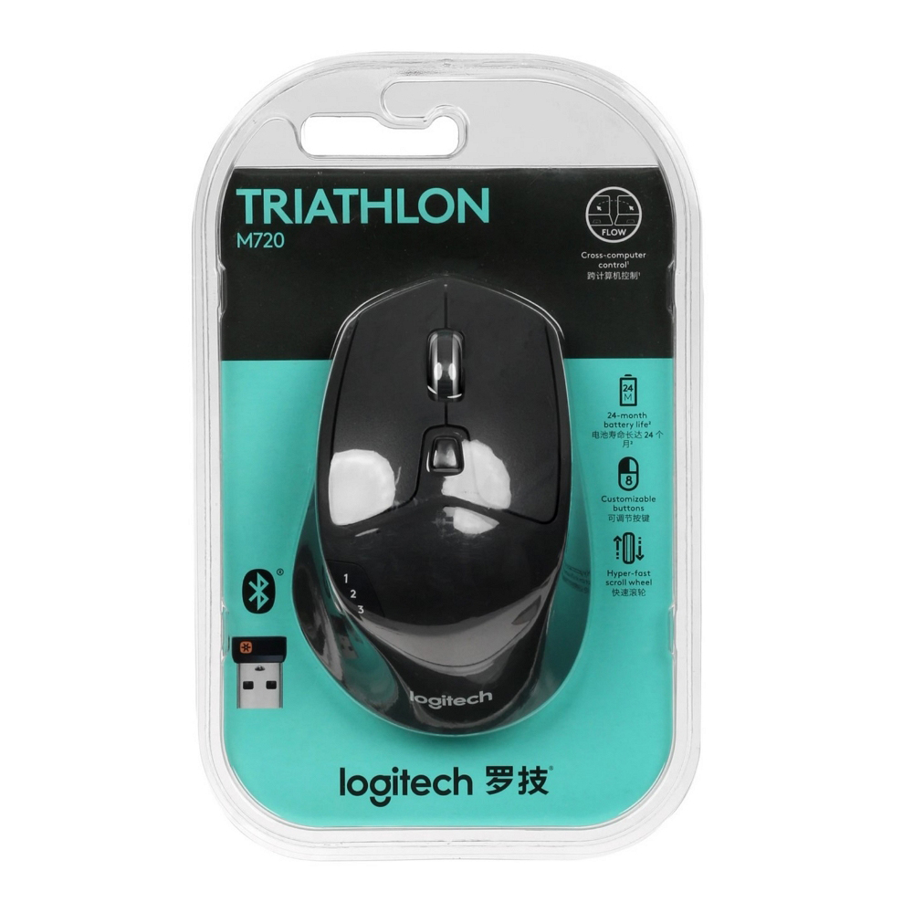Беспроводная мышь Logitech M720 Triathlon Черный / Оптическая / Черный photo 7