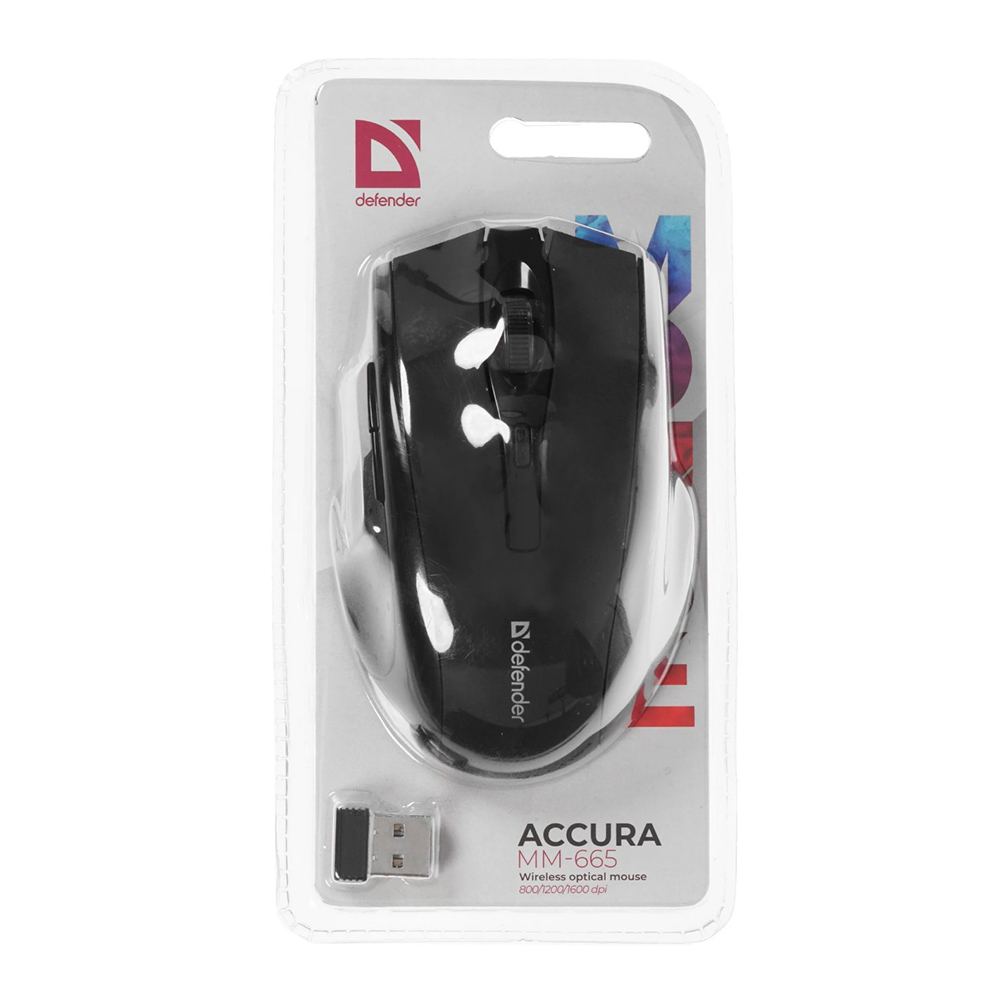Mouse fara fir Defender MM665BLACK Negru / / Negru photo 6