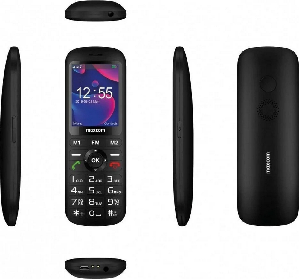 Telefon mobil clasic Maxcom MM740 Dual-SIM Negru photo 3