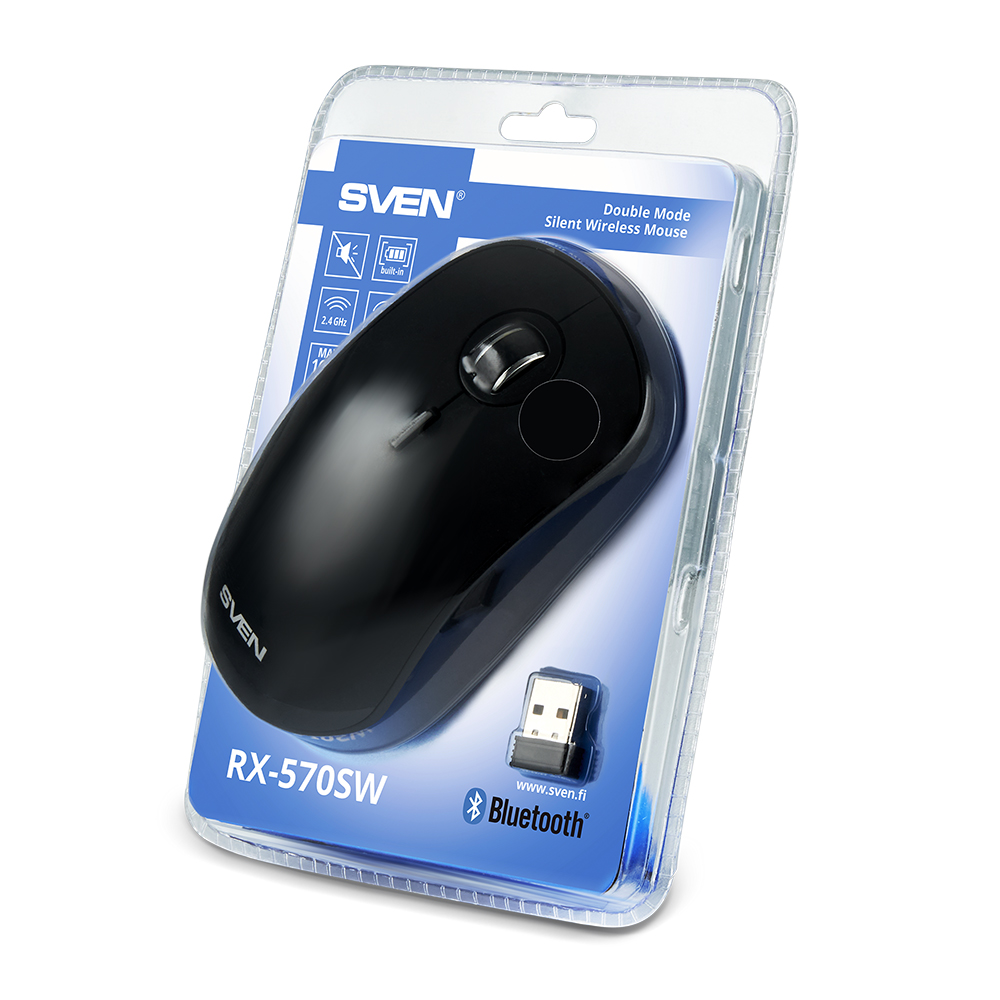 Mouse fara fir Sven RX 570 SW black Negru / Optic / Negru photo 7