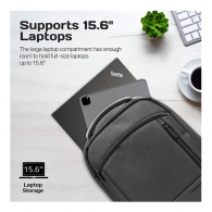 Рюкзак для ноутбука Promate Satchel-BP 15.6" Black thumbnav 3
