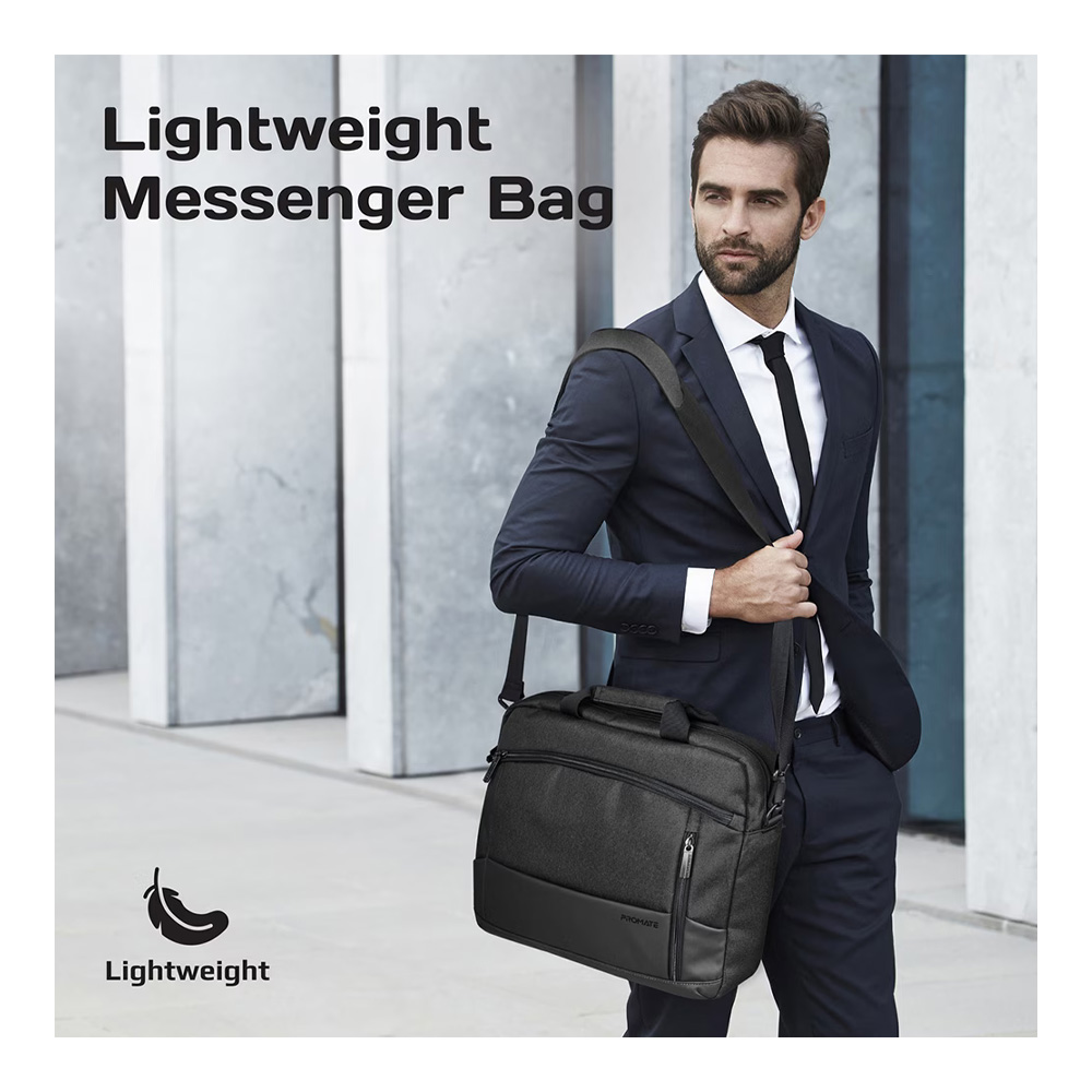 Сумка для ноутбука Promate Satchel-MB 15.6" Black photo 4