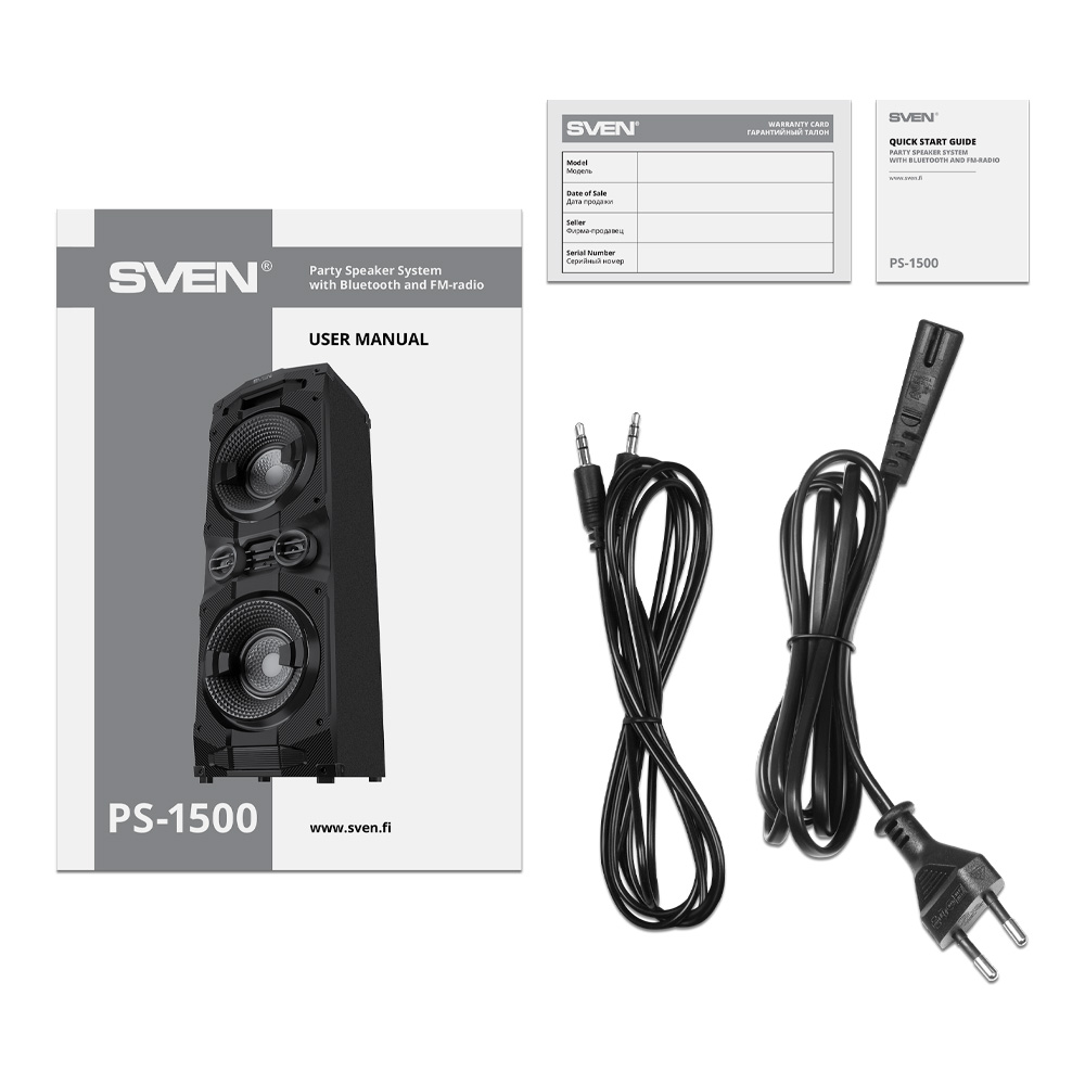 Boxa pentru Party Sven PS-1500 Black photo 2