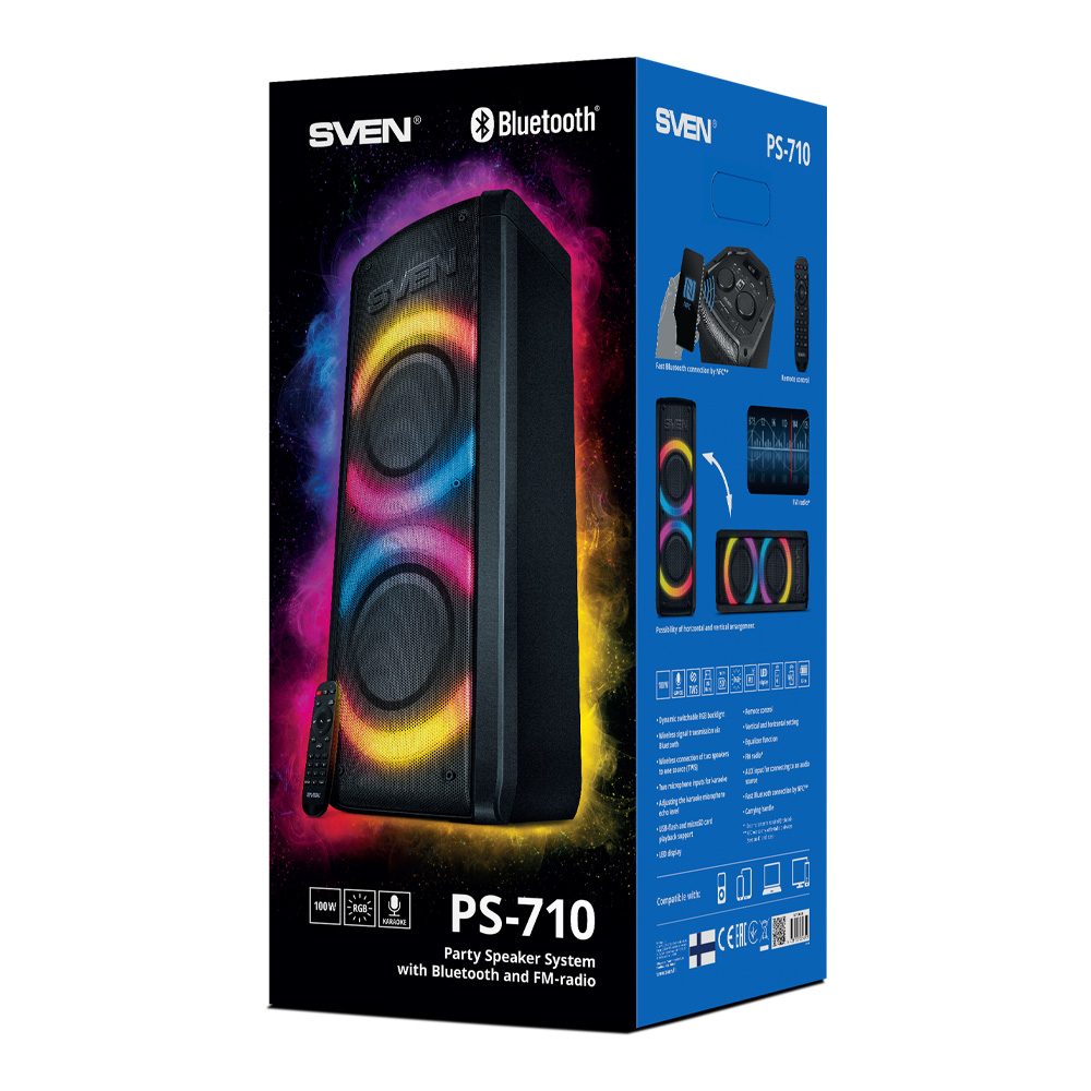 Boxa pentru Party Sven PS-710 Black photo 11
