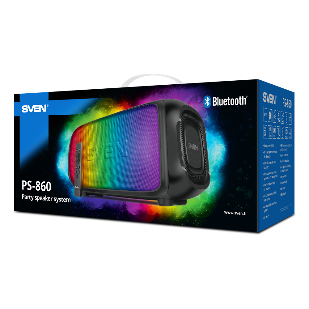 Портативная колонка Sven PS-860 Black photo 3