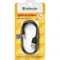 Кабель USB-A - Micro USB Defender USB08-03BH 1m black