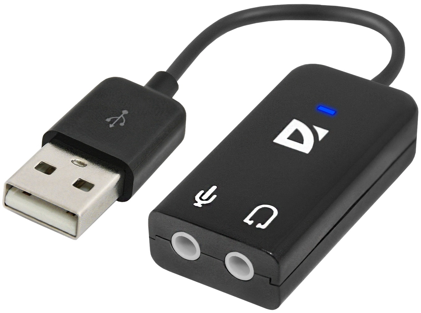 Cablu USB A - 2 x 3.5mm Defender USB - 2 Jack