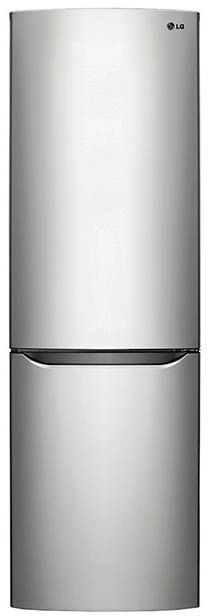 Холодильник двухдверный LG GAB379SMCL / 313 л / 173.7 см / A+ / Нержавеющая сталь photo 1